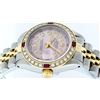 Image 9 : Rolex Ladies Two Tone 14K Ice Pink Diamond & Ruby Datejust Wristwatch