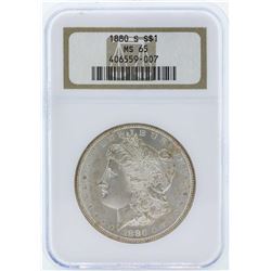 1880-S $1 Morgan Silver Dollar Coin NGC MS65