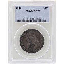1826 Capped Bust Half Dollar Coin PCGS XF40