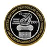 Image 1 : .999 Silver Atlantis Casino Resort Reno, NV $10 Casino Gaming Token Limited Edit