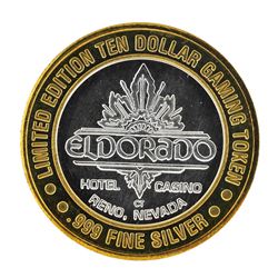 .999 Silver Eldorado Hotel & Casino $10 Casino Limited Edition Gaming Token