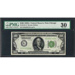 1928A $100 Federal Reserve Note Chicago Fr.2151-G PMG Very Fine 30