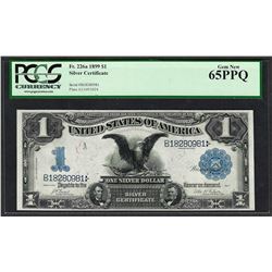 1899 $1 Black Eagle Silver Certificate Note Fr.226a PCGS Gem New 65PPQ