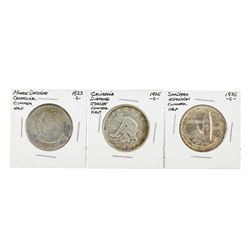 Set of (3) Commemorative Half Dollar Coins