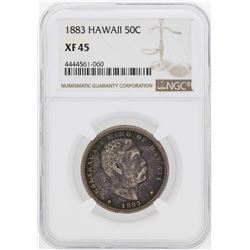 1883 Kingdom of Hawaii Half Dollar Coin NGC XF45