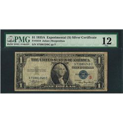 1935A $1 Experimental Silver Certificate Note Fr.1610 PMG Fine 12