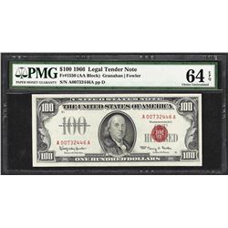 1966 $100 Legal Tender Note Fr.1550 PMG Choice Uncirculated 64EPQ