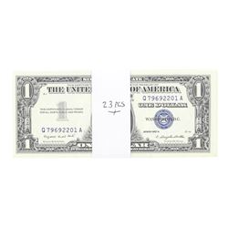 Lot of (23) Consecutive 1957A $1 Silver Certificate Notes Uncirculated