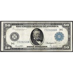 1914 $50 Federal Reserve Note Philadelphia