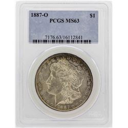 1887-O $1 Morgan Silver Dollar Coin PCGS MS63