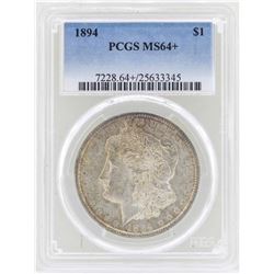 1894 $1 Morgan Silver Dollar Coin PCGS MS64+