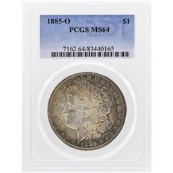 1885-O $1 Morgan Silver Dollar Coin PCGS MS64