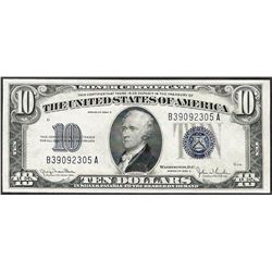 1934D $10 Silver Certificate Note