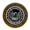 Image 1 : .999 Silver McCarran International Airport Las Vegas, NV $10 Limited Casino Toke