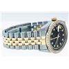 Image 5 : Rolex Men's Two Tone 14K Black String VS Diamond Datejust Wristwatch