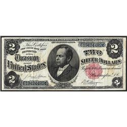 1891 $2 Windom Silver Certificate Note