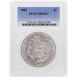 1883 $1 Morgan Silver Dollar Coin PCGS MS64+