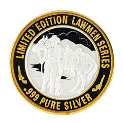 .999 Silver Lawmen Series Wyatt Earp $10 Limited Edition Casino Gaming Token