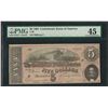 Image 1 : 1864 $5 Confederate States of America Note T-69 PMG Choice Extremely Fine 45