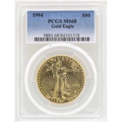 1994 $50 American Gold Eagle Coin PCGS MS68