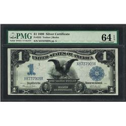 1899 $1 Black Eagle Silver Certificate Note Fr.233 PMG Choice Uncirculated 64EPQ