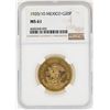 Image 1 : 1920/10 Mexico 20 Pesos Gold Coin NGC MS61