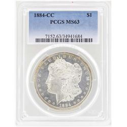 1884-CC $1 Morgan Silver Dollar Coin PCGS MS63