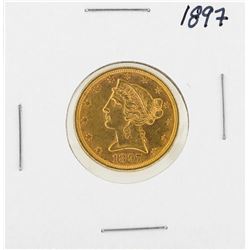 1897 $5 Liberty Head Half Eagle Gold Coin