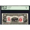 Image 1 : 1901 $10 'Bison' Legal Tender Note Fr.120 PCGS Choice New 63