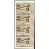 Image 1 : Uncut Sheet of (4) State of Louisiana Baby Bond Obsolete Notes