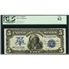 Image 1 : 1899 $5 'Indian Chief' Silver Certificate Note Fr.277 PCGS New 62
