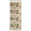 Image 1 : Uncut Sheet of (4) State of Louisiana Baby Bond Obsolete Notes