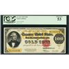 Image 1 : 1922 $100 Gold Certificate Note Fr.1215 PCGS About New 53