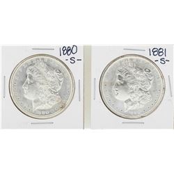 1880-S to 1881-S $1 Morgan Silver Dollar Coins