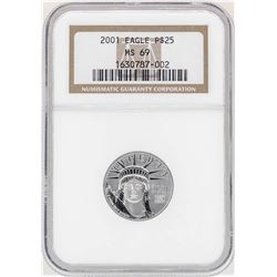 2001 $25 Platinum American Eagle Coin NGC MS69