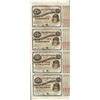 Image 1 : Uncut Sheet of (4) State of Louisiana Baby Bond Obsolete Notes