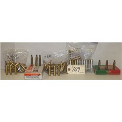 BOX LOT BRASS AND PROJECTILES