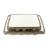 Image 1 : Mirrored Repousse Brass Display Plateaus