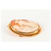 Image 3 : 14K Gold and Shell Cameo Brooch