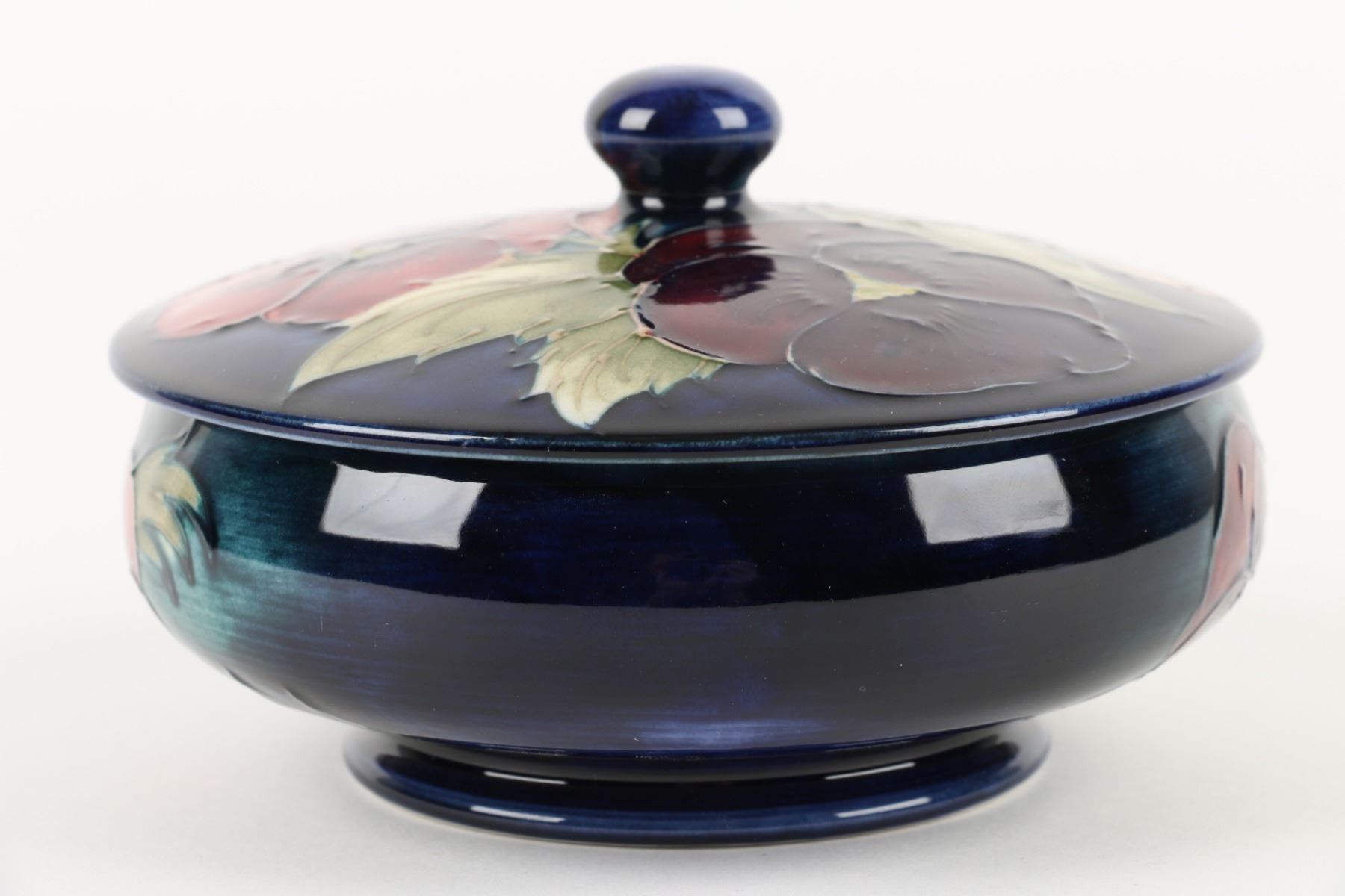 Moorcroft Pottery Covered Dish