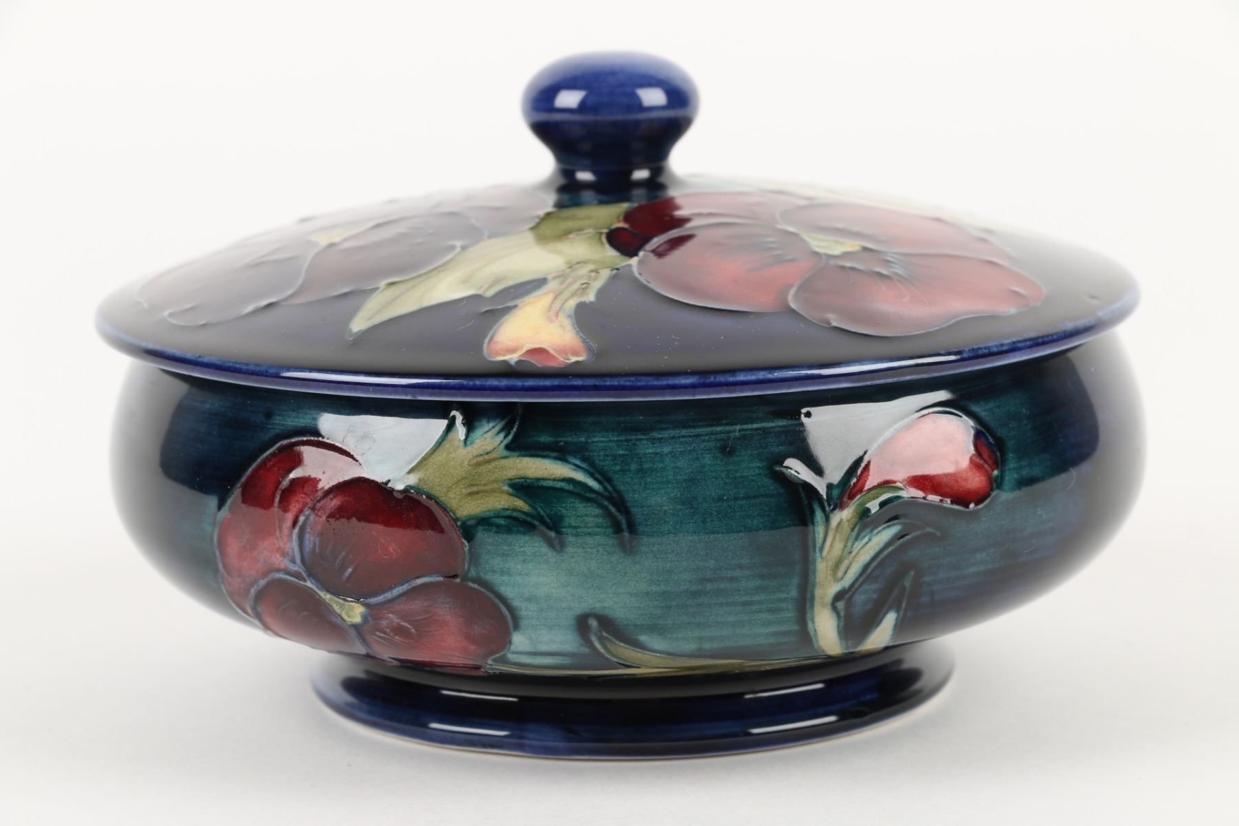 Moorcroft Pottery Covered Dish