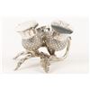 Image 2 : Silverplated Scottish Thistle Condiment Set