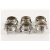 Image 8 : Silverplated Salt Cellars on Sterling Tray