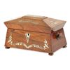 Image 1 : Inlaid Rosewood Tea Caddy