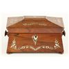 Image 2 : Inlaid Rosewood Tea Caddy