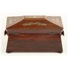 Image 3 : Inlaid Rosewood Tea Caddy