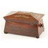 Image 4 : Inlaid Rosewood Tea Caddy