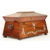 Image 5 : Inlaid Rosewood Tea Caddy