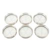 Image 1 : Sterling Silver & Cut Glass Coasters