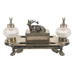 Gentleman's Silverplated Standish